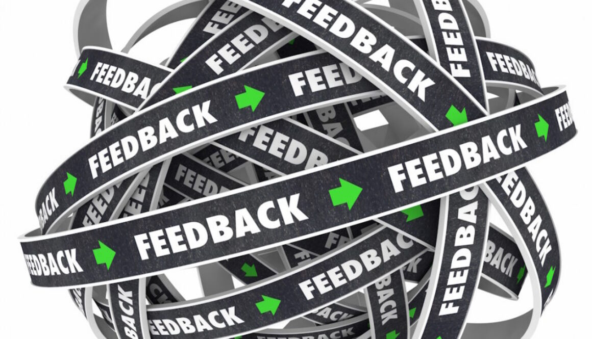 Feedback Loop Comments Response Roads Words 3d Illustration